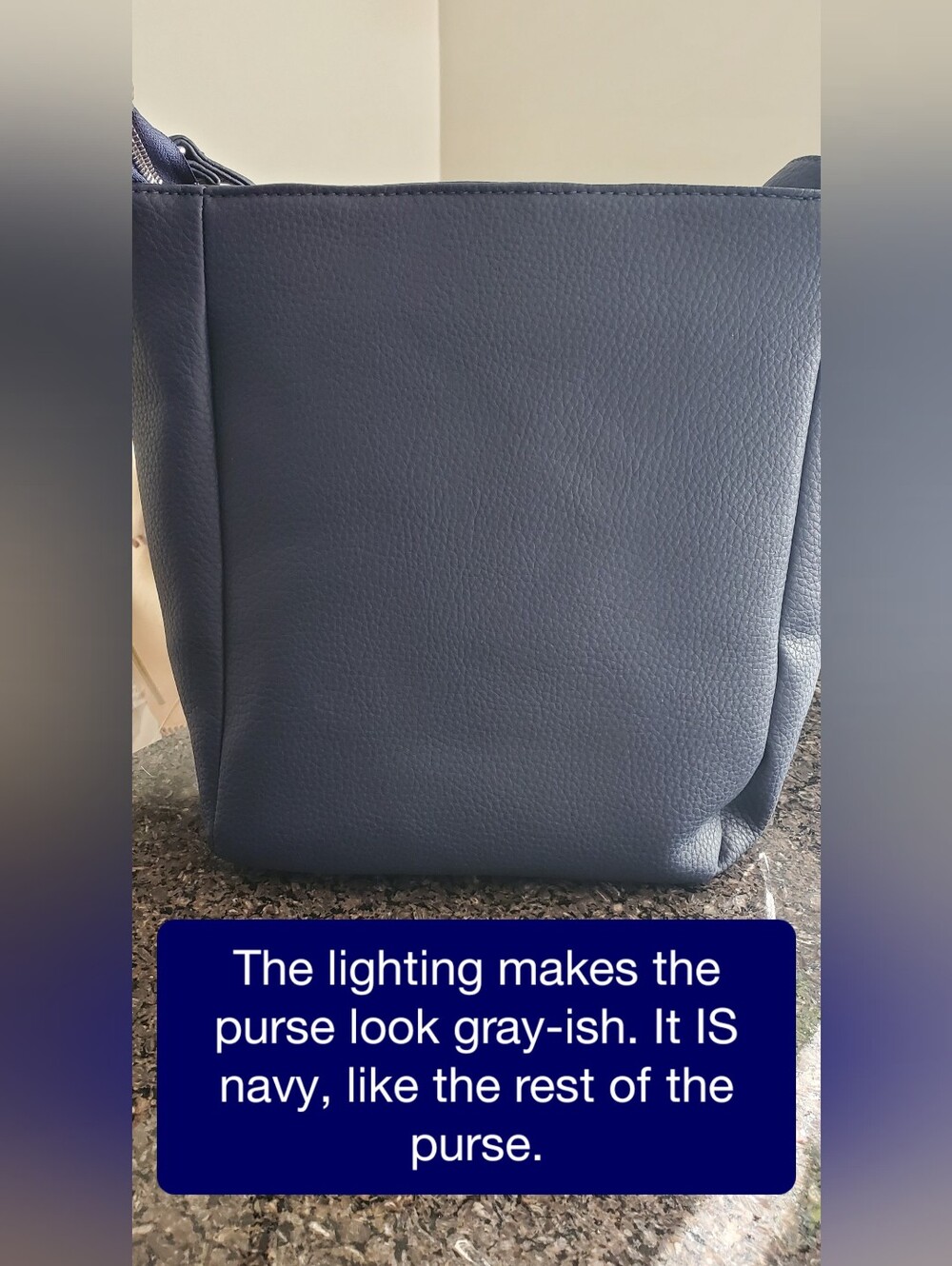 NWT London Fog Navy Shoulder or Crossbody Bag - Picture 9 of 10